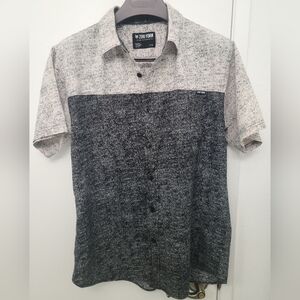 Zoo York Short Sleeve Button Down Shirt Black and White